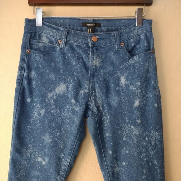 Forever 21 Bleached Skinny Denim Jeans - Picture 3 of 9